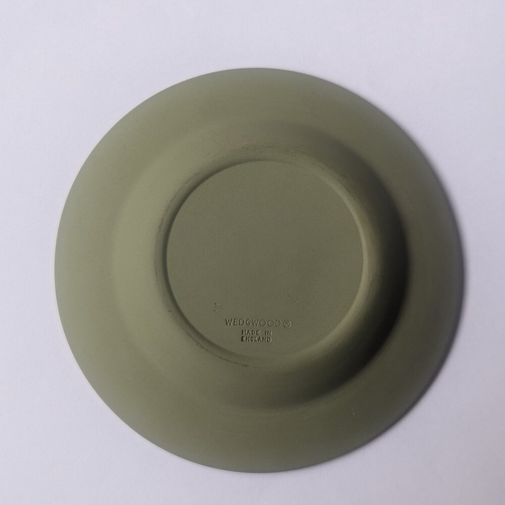 Wedgwood Two Different Jasperwood Ashtrays Black Green White Horse Light Wear - Picture 8 of 10